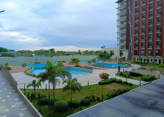 アパート Relaxing Pool-view In Mactan With Balcony *